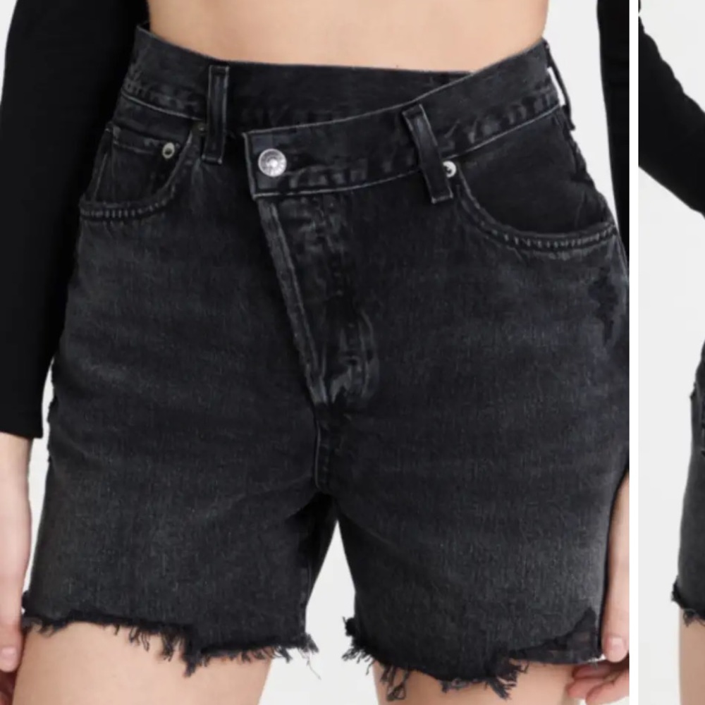 AGOLDE Crisscross Jean Shorts